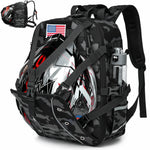 Motorcycle Helmet Backpack – Waterproof Travel & Commuter Bag - Evallys.com