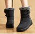 Women's Boots 2024 Trend Winter Shoes For Woman Winter Boots Ankle Low Heels Botas Mujer Waterproof Snow Boots With Fur Shoes - Evallys.com