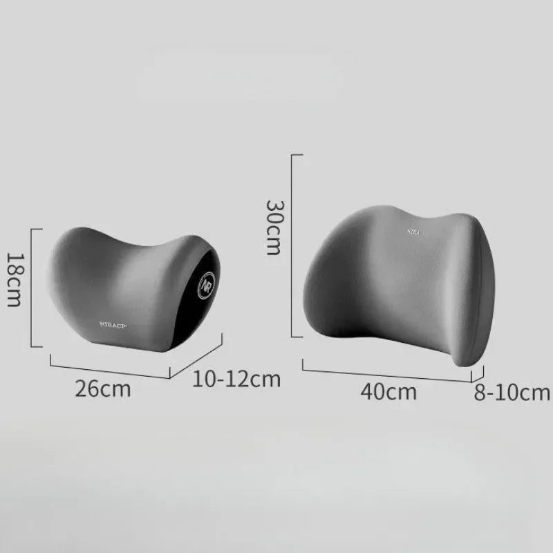 Car Headrest/Lumbar Support Car Neck Pillow Waist Cushion Driver Seat Backrest Car Cushion Driving Lumbar Support Waist Support - Evallys.com
