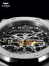 FEICE Automatic Mechanical Luxury Watch Men Stainless Steel Watches Luminous Waterproof Watch for Men Skeleton FM019 - Evallys.com