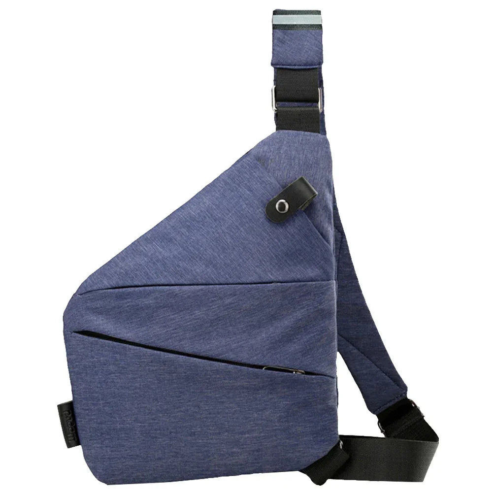 Men’s Anti-Theft Chest Bag – Nylon Sling Fanny Pack with Adjustable Strap - Evallys.com