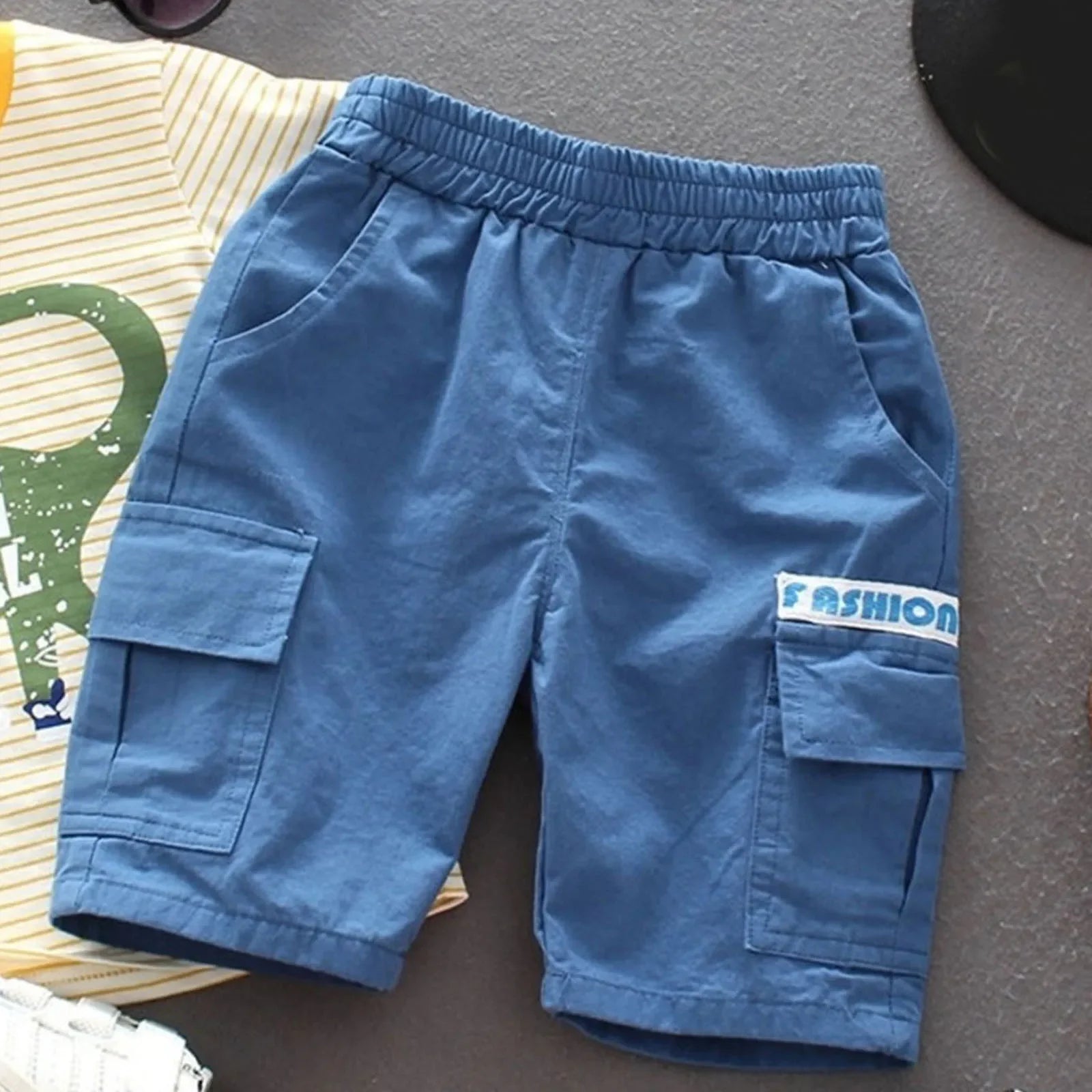 kids toddler baby girls boys print spring summer shorts pocket clothes Boys Girls Thin Breathable Short Pants - Evallys.com