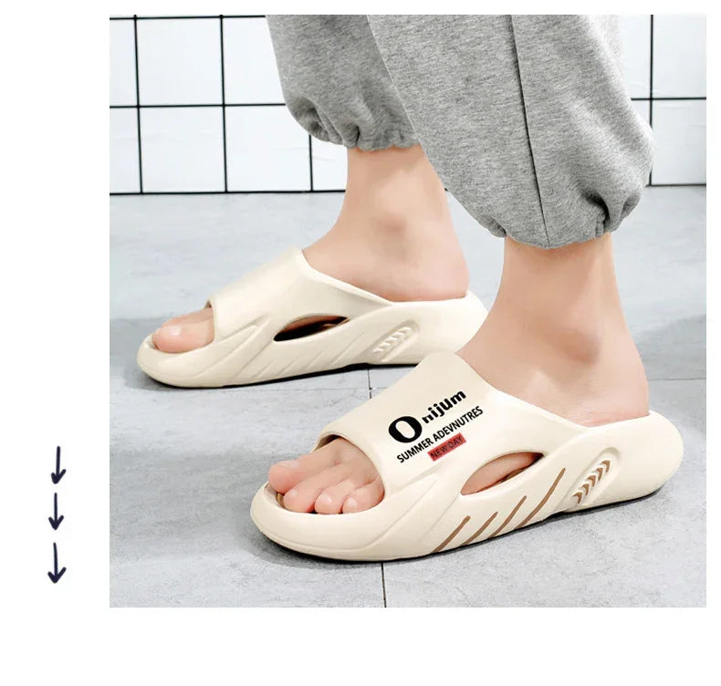 2024 Men’s Massage Slippers – Comfortable EVA Slides for Indoor & Outdoor - Evallys.com