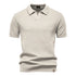 AIOPESON Men's Summer Breathable Polo Shirt Short Sleeve Solid Color Casual Polo Shirts for Men Lightweight Stretch Polo ﻿ - Evallys.com