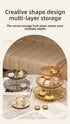 2/3 Tier Fruit Plate Stand Coffee Table Snack Tray Dried Fruit Dessert Plate Bar Counter Display Holder