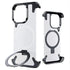 Frameless Aluminum Alloy Kickstand Metal Phone Case for iPhone 13 14 15 16 Pro Max Magsafe Magnetic Ring Stand Shockproof Shell - Evallys.com