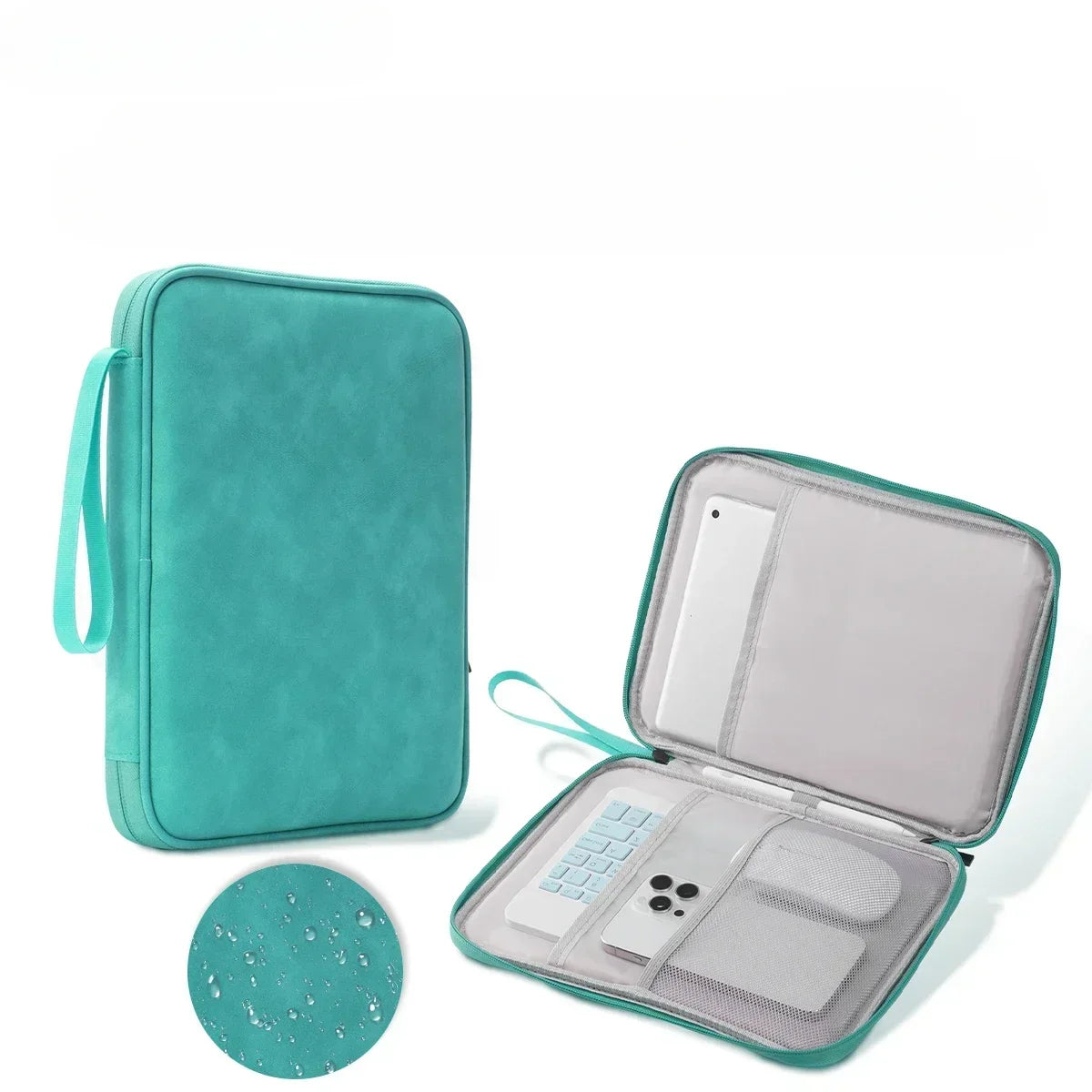 Tablet Sleeve Bag for iPad Pro 12.9 11 inch iPad 10th Air 5 4 3 10.9 10.2 inch 9th 8th 7th Generation Waterproof Zipper Pouch - Evallys.com
