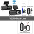 UHD 4K Dash Cam Dual Lens Driving Recorder Car DVR 1080P Rear Lens Camera Built-In WiFi GPS 24-Hour Parking Monitoring Black Box - Evallys.com
