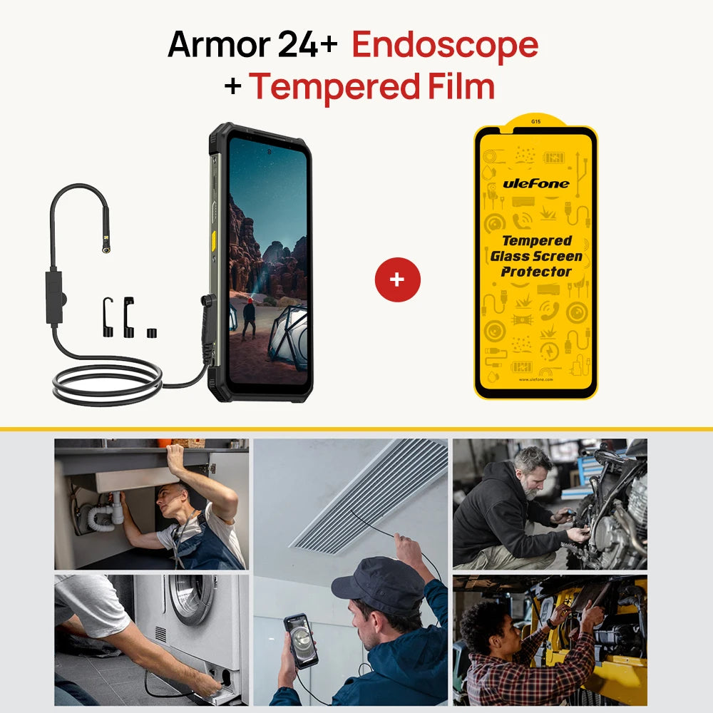 Armor 24 Rugged Phone 22000Mah up to 24GB+ 256GB 6.78"120Hz Smartphone 64MP+64MP NFC Phone LED Light Global Version - Evallys.com # #