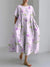 Harajuku Floral Loose Dress – Women's Mid-Calf Summer Party Wear - Evallys.com