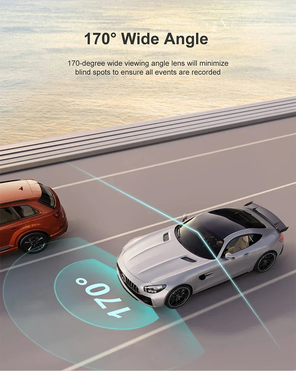 1080P WIFI Dual camera Dash Cam for cars,Front And Inside,car camera with IR Night Vision,Loop Recording,wide angle Car DVR Came - Evallys.com