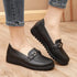Women’s Round Toe Ballet Flats – Cute Low Heel Faux Leather Dress Shoes - Evallys.com
