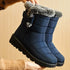 Women's Boots 2024 Trend Winter Shoes For Woman Winter Boots Ankle Low Heels Botas Mujer Waterproof Snow Boots With Fur Shoes - Evallys.com