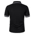 New Men's Short Sleeve Polo Shirts Solid Color Casual T-shirt Summer Trendy Breathable Loose Basic Splice Top Pockets Men Shirts - Evallys.com