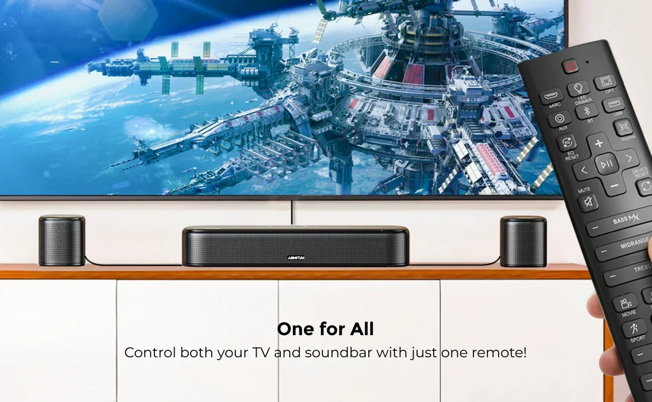 ULTIMEA 7.1ch Sound bar for TV with Dolby Atmos&Smart App Control, Home Theater Sound System Bluetooth Speaker with Subwoofer - Evallys.com