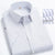 2022 Plus Size 8xL 7XL 6XL Men's Business Short Sleeve Fomal Shirts Man Striped Summer Work Dress Shirt Soft White - Evallys.com