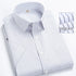 2022 Plus Size 8xL 7XL 6XL Men's Business Short Sleeve Fomal Shirts Man Striped Summer Work Dress Shirt Soft White - Evallys.com