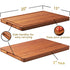 20x15" Extra Large, 1" Thick Bamboo Wood Butcher Chopping Block, Cheese Board