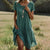 Ethnic Print O-Neck Midi Dress – Summer Casual Beach Vacation Wear - Evallys.com