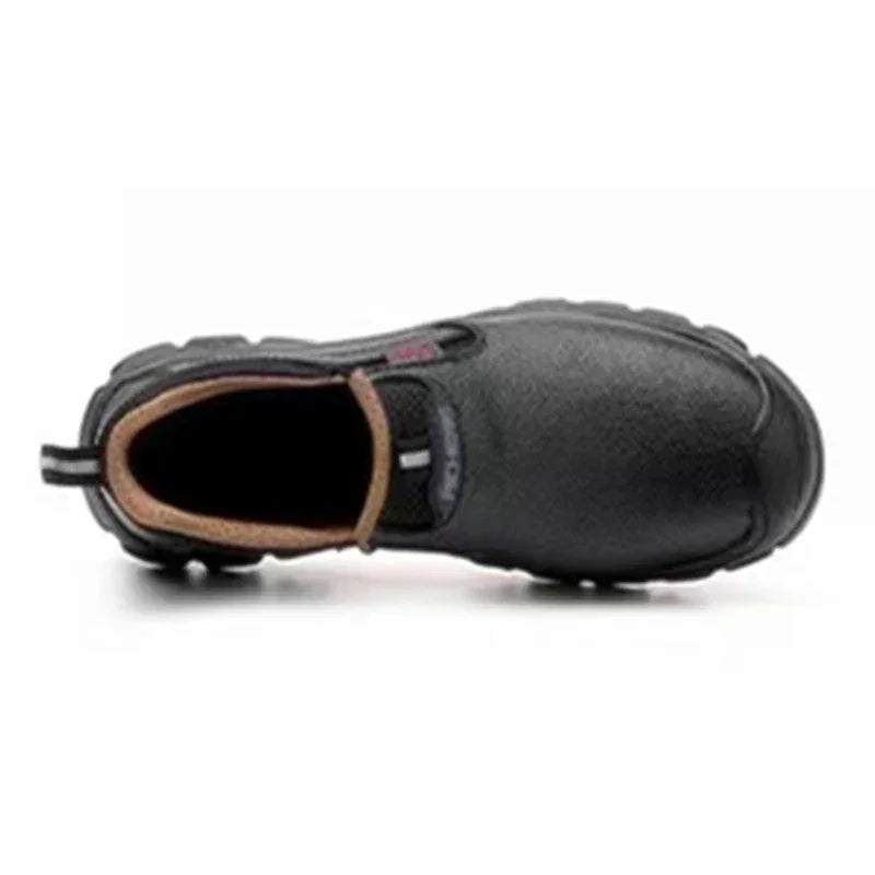 Mens Work Boots Composite Toe Safety Footwear Metatarsal Guard Puncture-Proof Construction Work Shoes Anti-Slip Rubber Outsole - Evallys.com