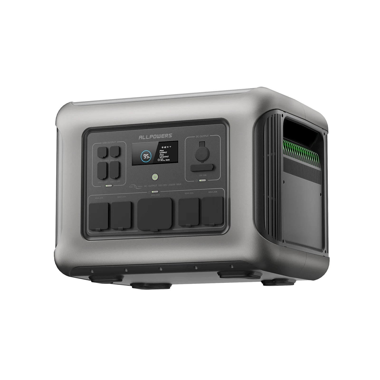 ALLPOWERS Portable Power Station R600, 299Wh LiFeP04 Battery with 2x 600W (1200W Surge) AC Outlets for Outdoor Camping RV Home - Evallys.com # #