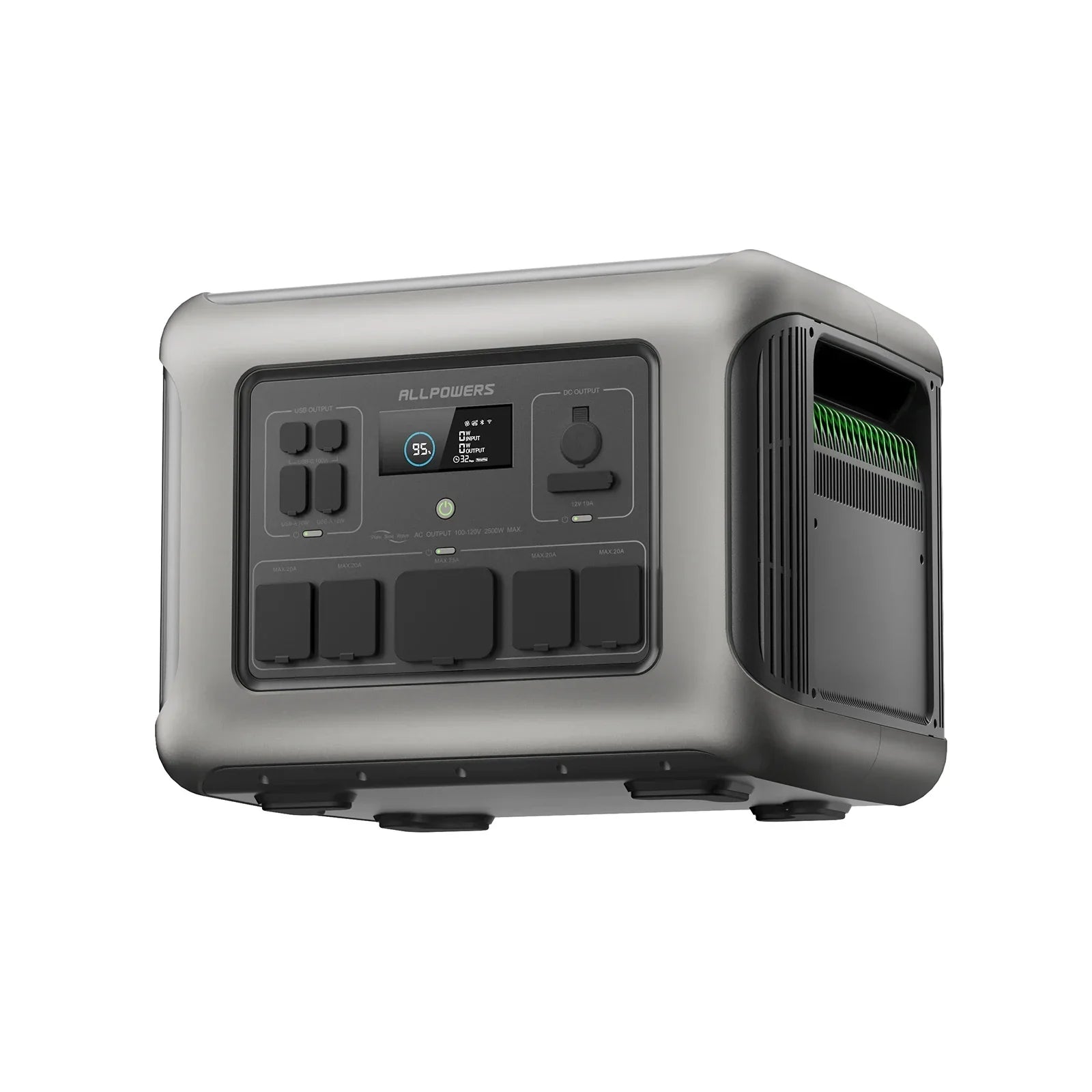 ALLPOWERS Portable Power Station R600, 299Wh LiFeP04 Battery with 2x 600W (1200W Surge) AC Outlets for Outdoor Camping RV Home - Evallys.com