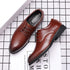 Mens Leather Dress Shoes Men's Formal Social Male Shoe Casual Business Pointed Toe Luxury Party Designer Shoes for Men - Evallys.com