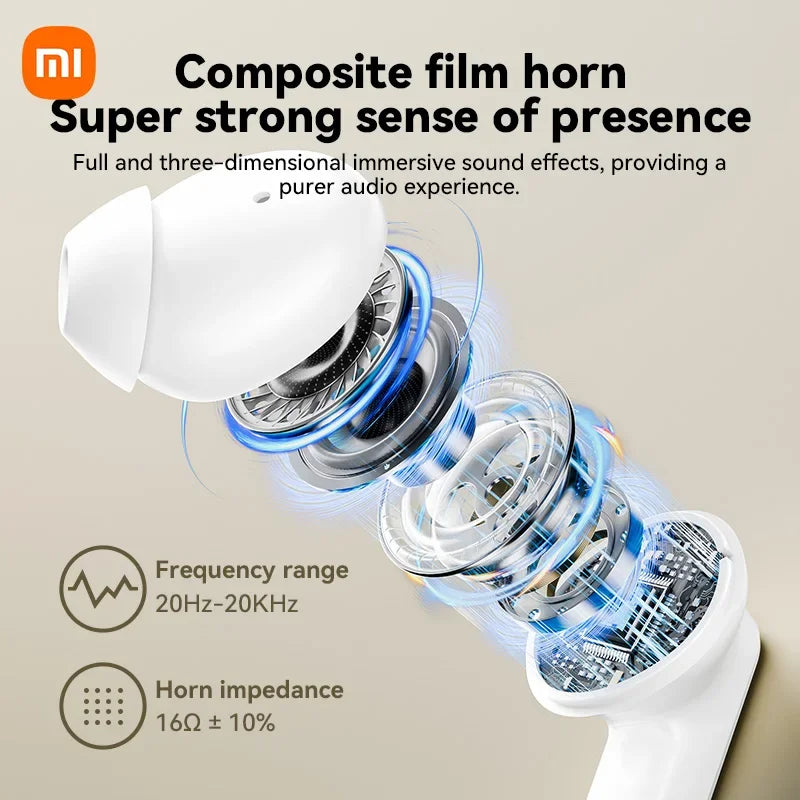 Xiaomi ANC Wireless Earbuds Bluetooth Earphone Touch Screen airpods Control Active Noise Reduction In Ear Headphone Bulit in Mic - Evallys.com