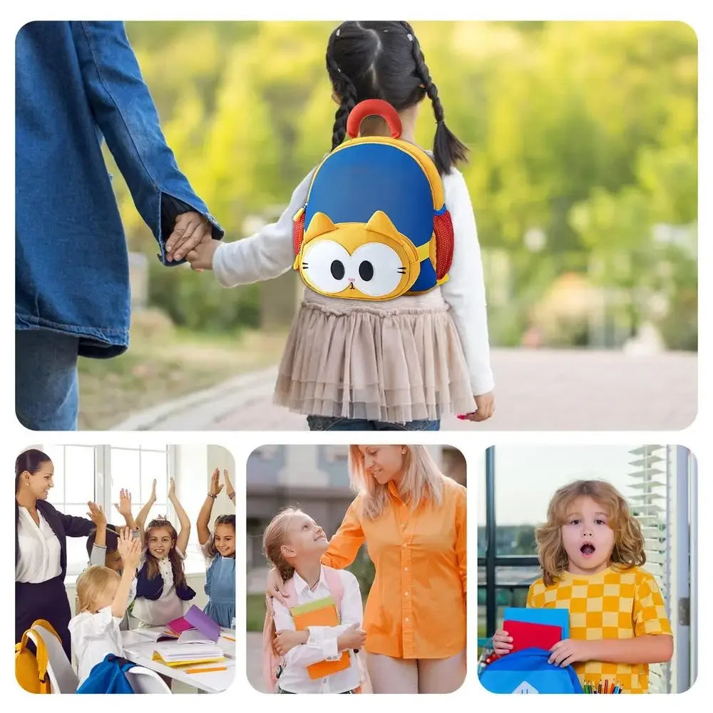 Small Toddler Backpack Small Toddler Backpack Cat Cute Preschool Backpack Large Capacity Shoulder Backpack Kindergarten Kids - Evallys.com