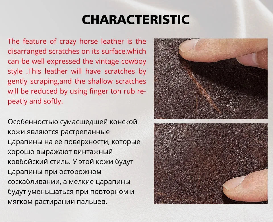 RFID Cowhide Leather Small Wallets AirTag high quality Man's Card Holders Short Wallets Money Clips Women - Evallys.com