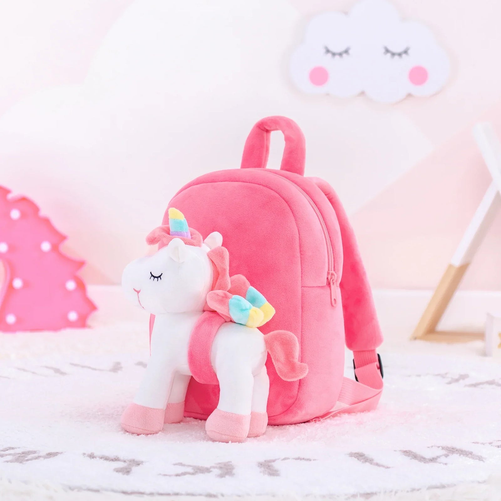 Plush Unicorn Backpack for Kids – Cute Stuffed Animal Bag - Evallys.com
