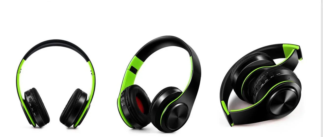 HIFI Stereo Earphones Bluetooth Headphone Music Headset FM and Support SD Card with Mic for Mobile Xiaomi Iphone Sumsamg Tablet - Evallys.com