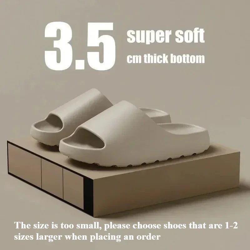 Men’s Cloud Slides – Thick Sole EVA Sandals for Summer Beach & Home - Evallys.com