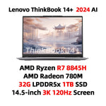 Lenovo ThinkBook 14+  Laptop Ryzen R7 8745H/8845H RAM 16GB /24G LPDDR5x 512G/1T SSD 14.5-inch 3K Screen Notebook PC 2024 - Evallys.com # #