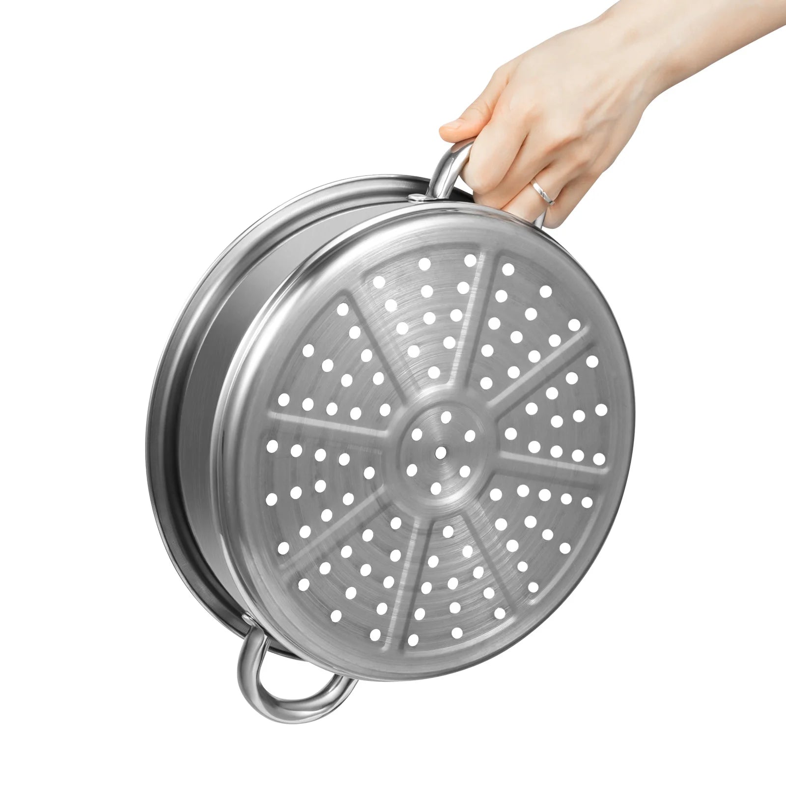 26CM 5 Tier Stainless Steel Steam Cooker Steamer Food Vegetable Pot Kitchen