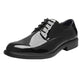 Bruno Marc Men's Dress Oxford Shoes Classic Lace Up Formal Shoes 8.5 Black Pat - Evallys.com