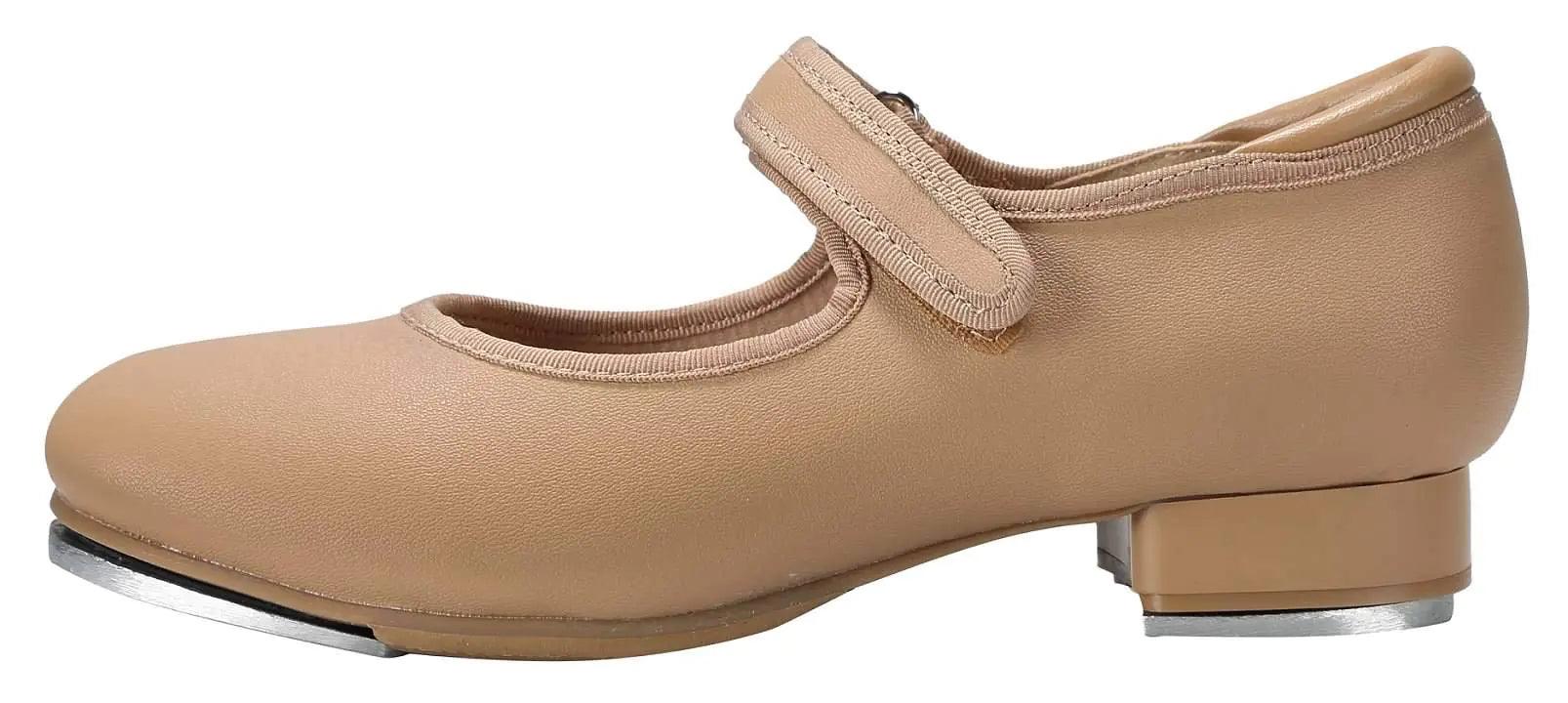 Linodes Easy Strap Tap Shoe Dance Flats for Girls and Boys (Toddler/Little Kid/Big Kid) 13 Little Kid Brown - Evallys.com # #