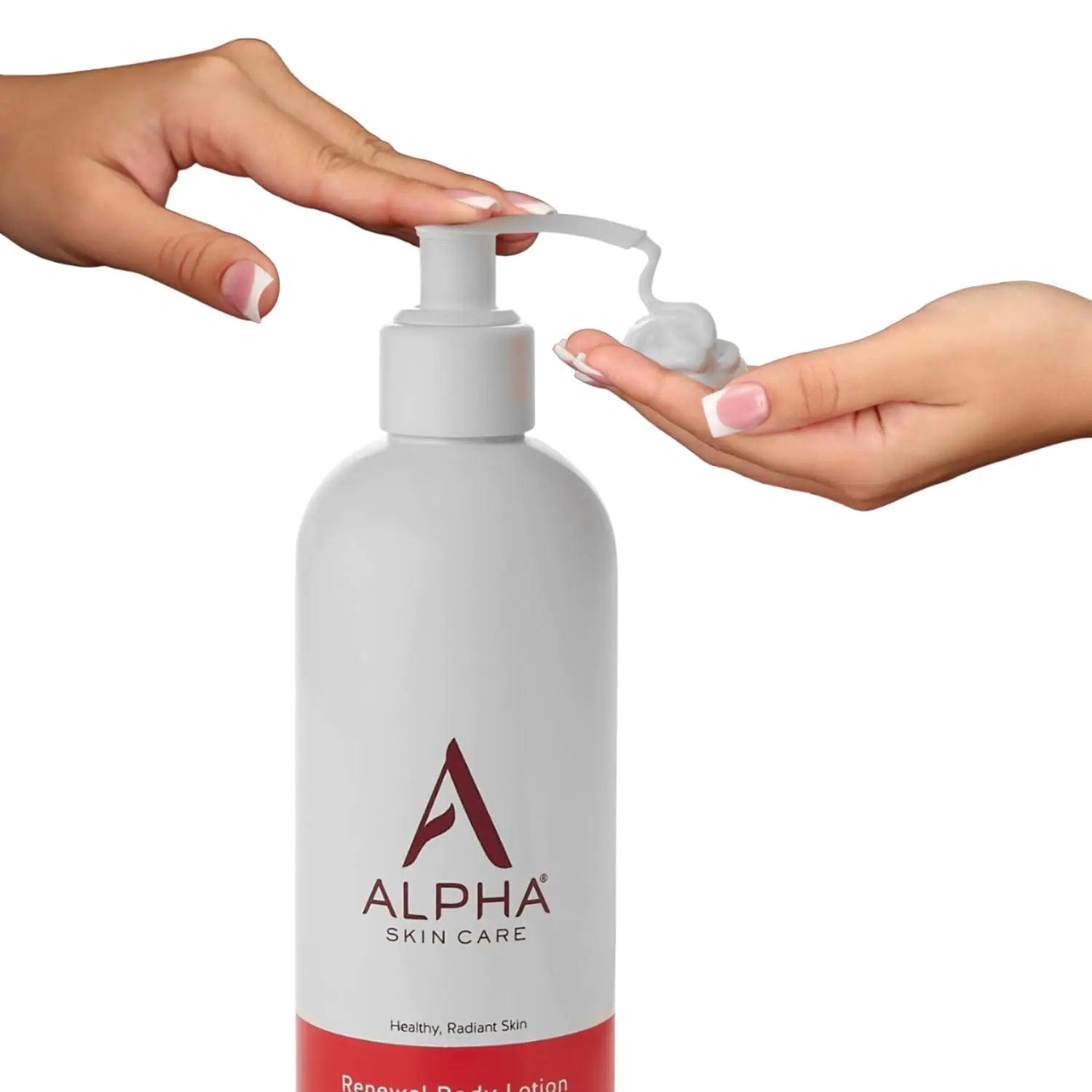 Alpha Skin Care Revitalizing Body Lotion with 12% Glycolic AHA, Simple and Effective Multi-Purpose Daily Moisturizer Hydrates and Exfoliates with Anti-Aging, 12 Oz 12 Fl Oz (Pack of 1) - Evallys.com # #