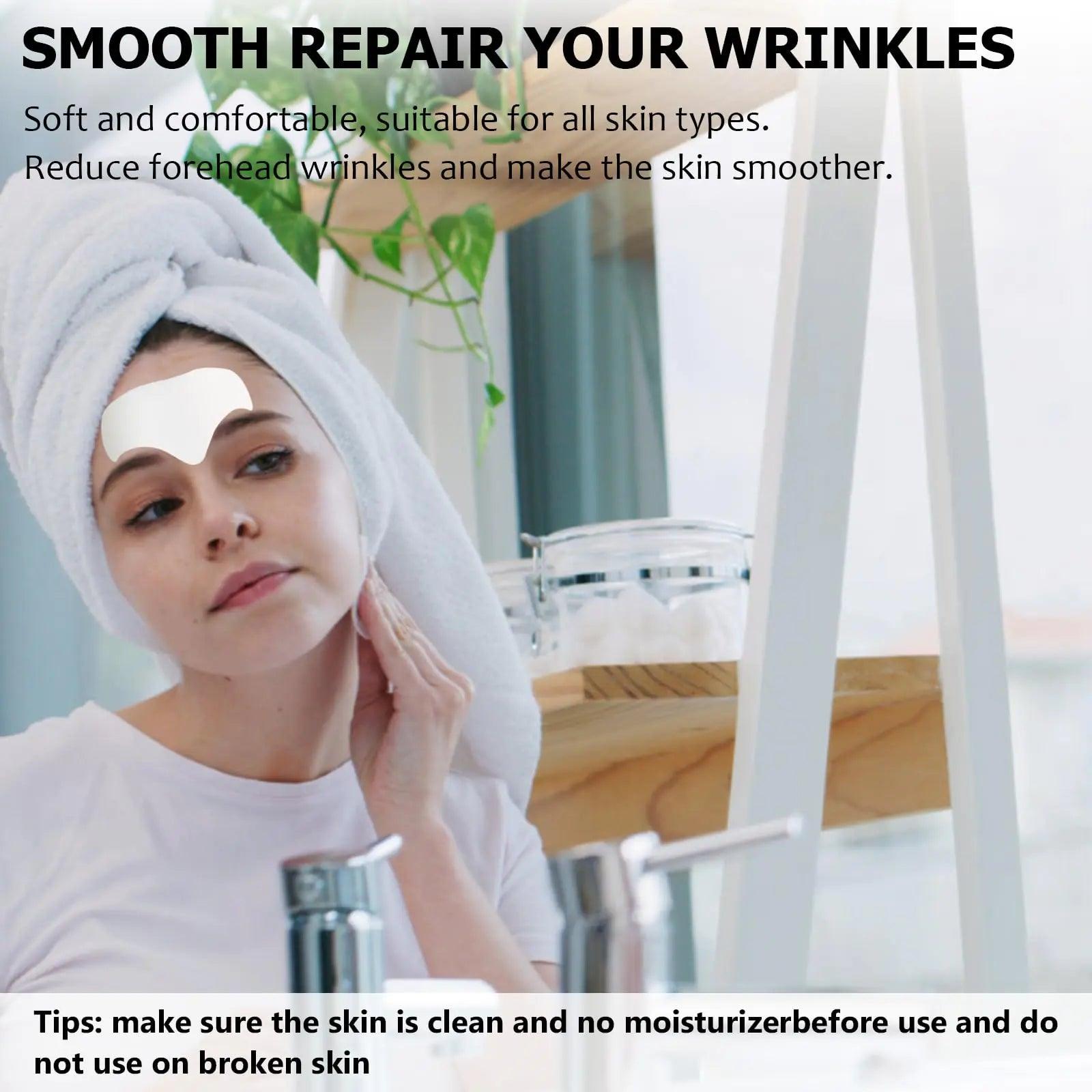 Forehead Wrinkle Patches 12pcs - Smooth Fine Lines & Wrinkles, Anti-Wrinkle Patches with Hydrolyzed Collagen with Aloe,Vitamin E, Anti Wrinkle Patches, Forehead Wrinkles Treatment - Evallys.com # #