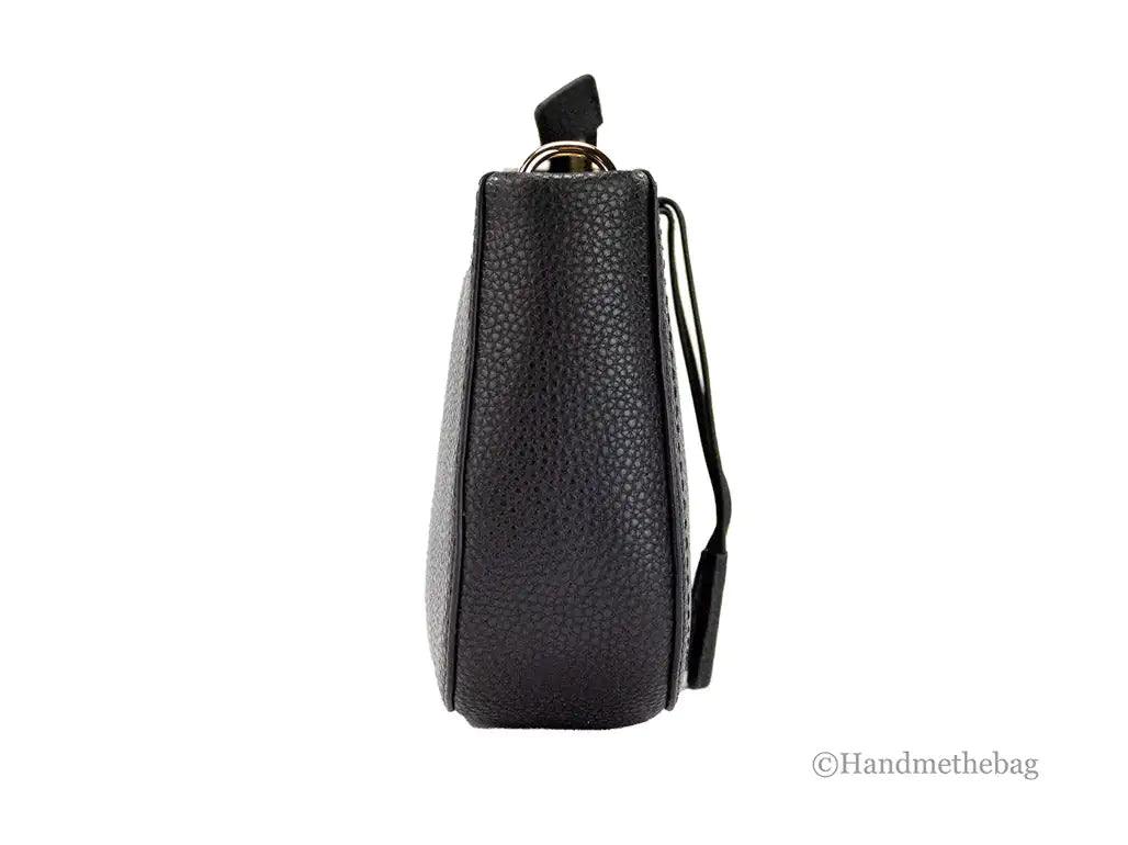 Marc Jacobs Maverick Small Black Leather Crossbody Bag - Evallys.com # #