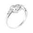 14K White Gold 1/8 Cttw Channel Set Round-Cut Diamond Heart Ring (H-I Color, SI2-I1 Clarity) - Evallys.com # #