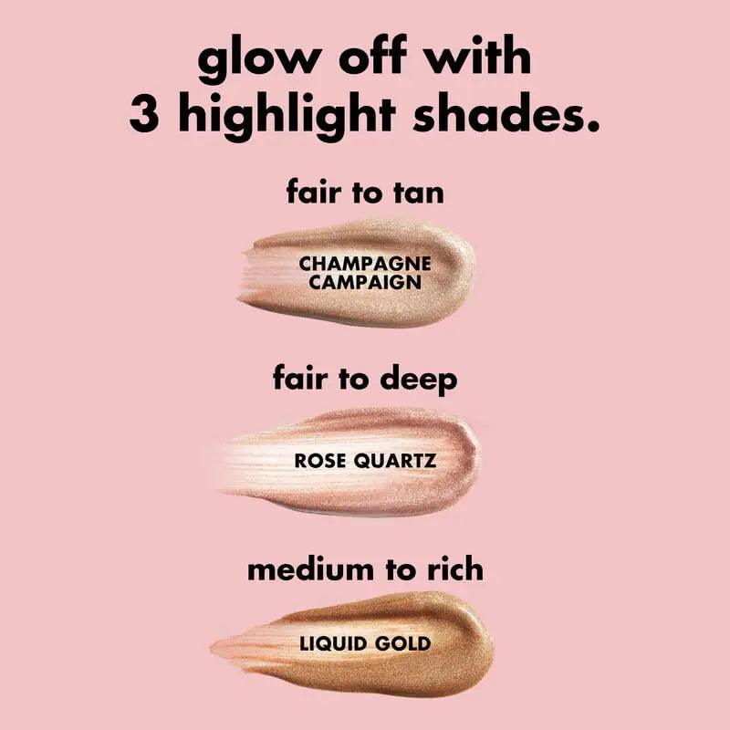 e.l.f. Halo Glow Highlight Beauty Wand, Liquid Highlighter Wand For Luminous, Glowing Skin, Buildable Formula, Vegan & Cruelty-free,Champagne Campaign Champagne Campaign 0.33 Fl Oz (Pack of 1) - Evallys.com # #