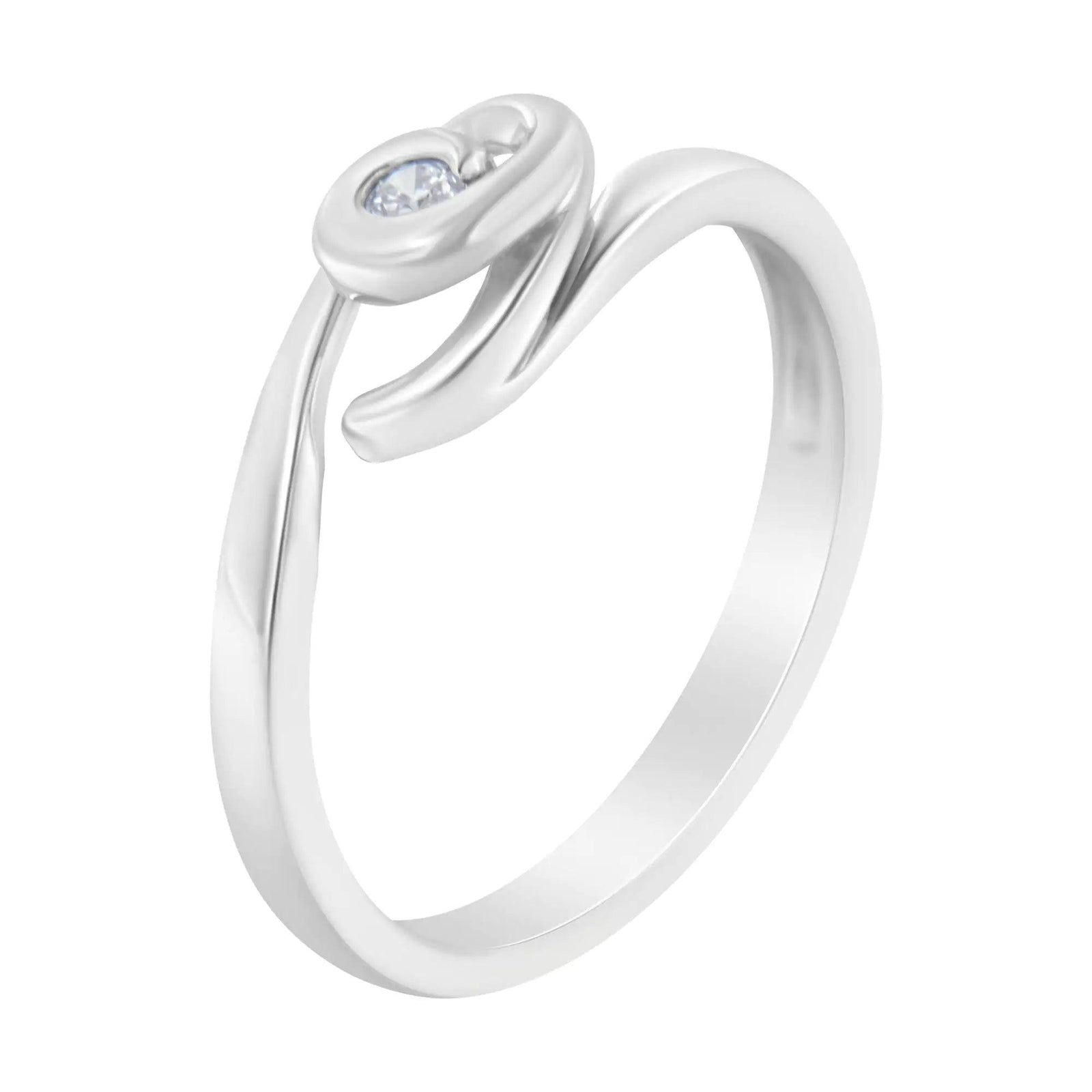 10K Gold Diamond Promise Ring (1/20 Cttw, H-I Color, I1-I2 Clarity) - Evallys.com # #