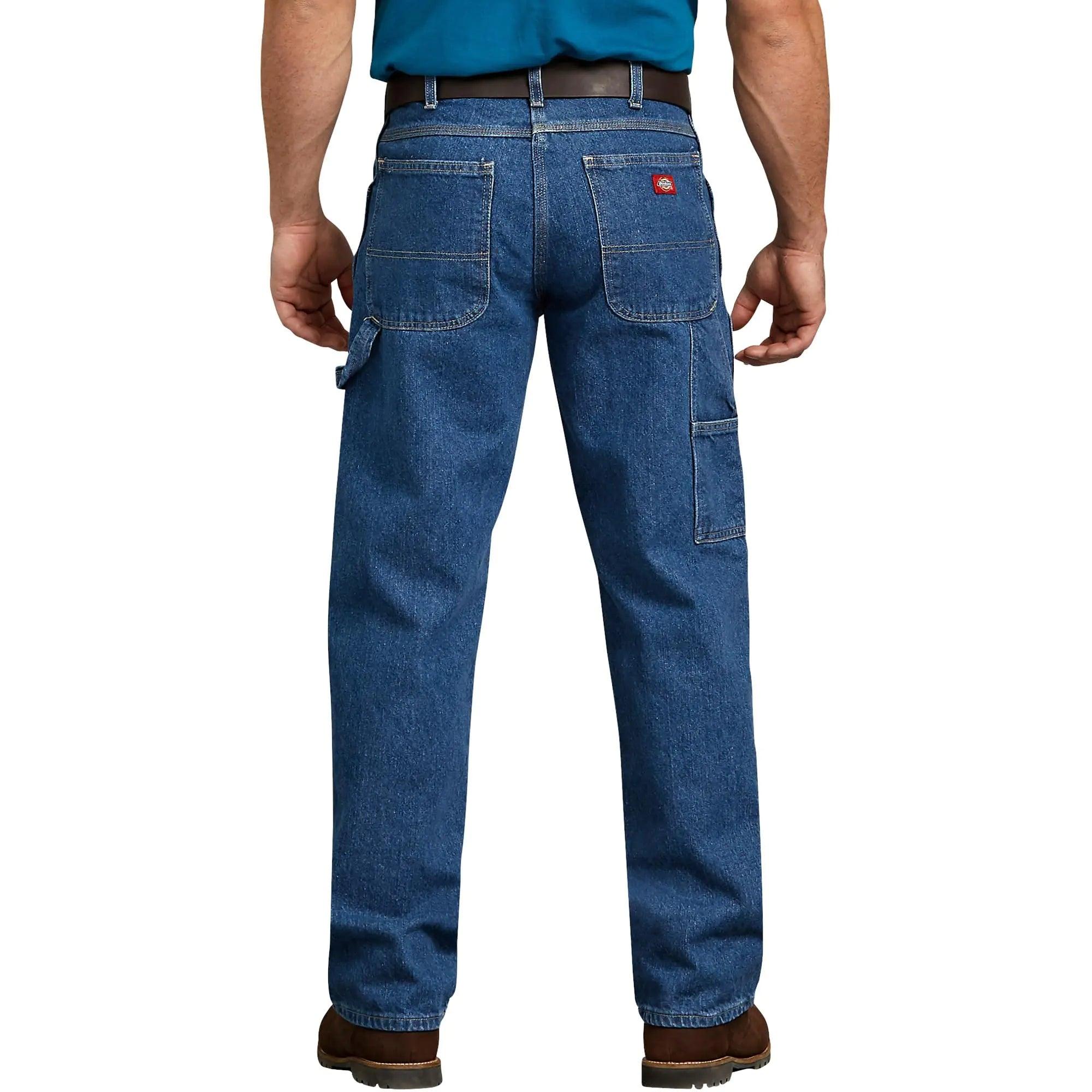 Dickies Men's Relaxed-Fit Carpenter Jean 30W x 36L Stone Washed - Evallys.com # #