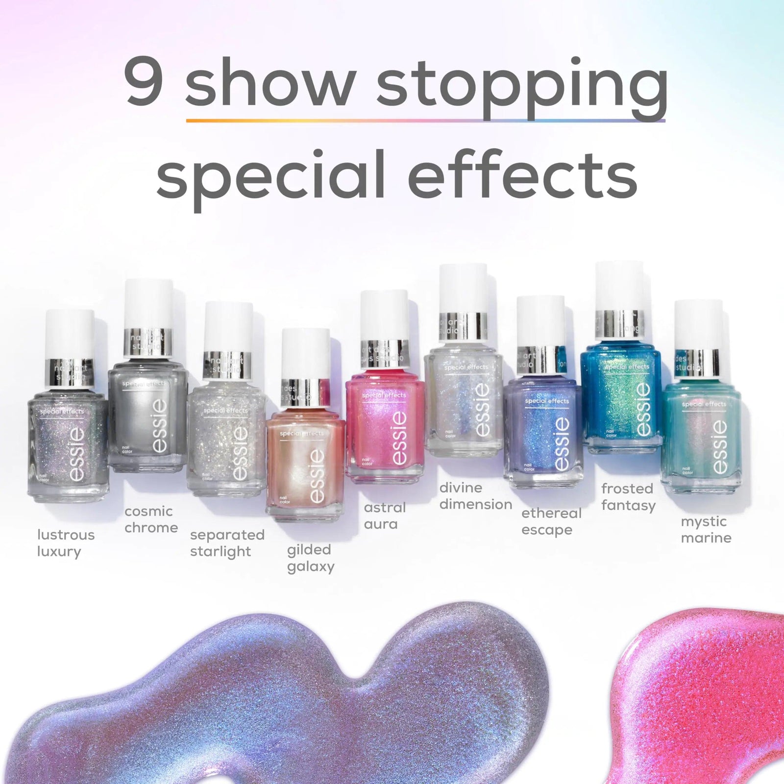 essie Nail Art Studio Special Effects Nail Polish, Chrome, Vegan, Aqua Nail Polish, Mystic Marine, 0.46 Fl Oz 0.46 Fl Oz (Pack of 1) 09 MYSTIC MARINE - Evallys.com # #