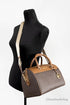 Michael Kors Travel Medium Brown Signature PVC Duffle Crossbody Handbag - Evallys.com # #