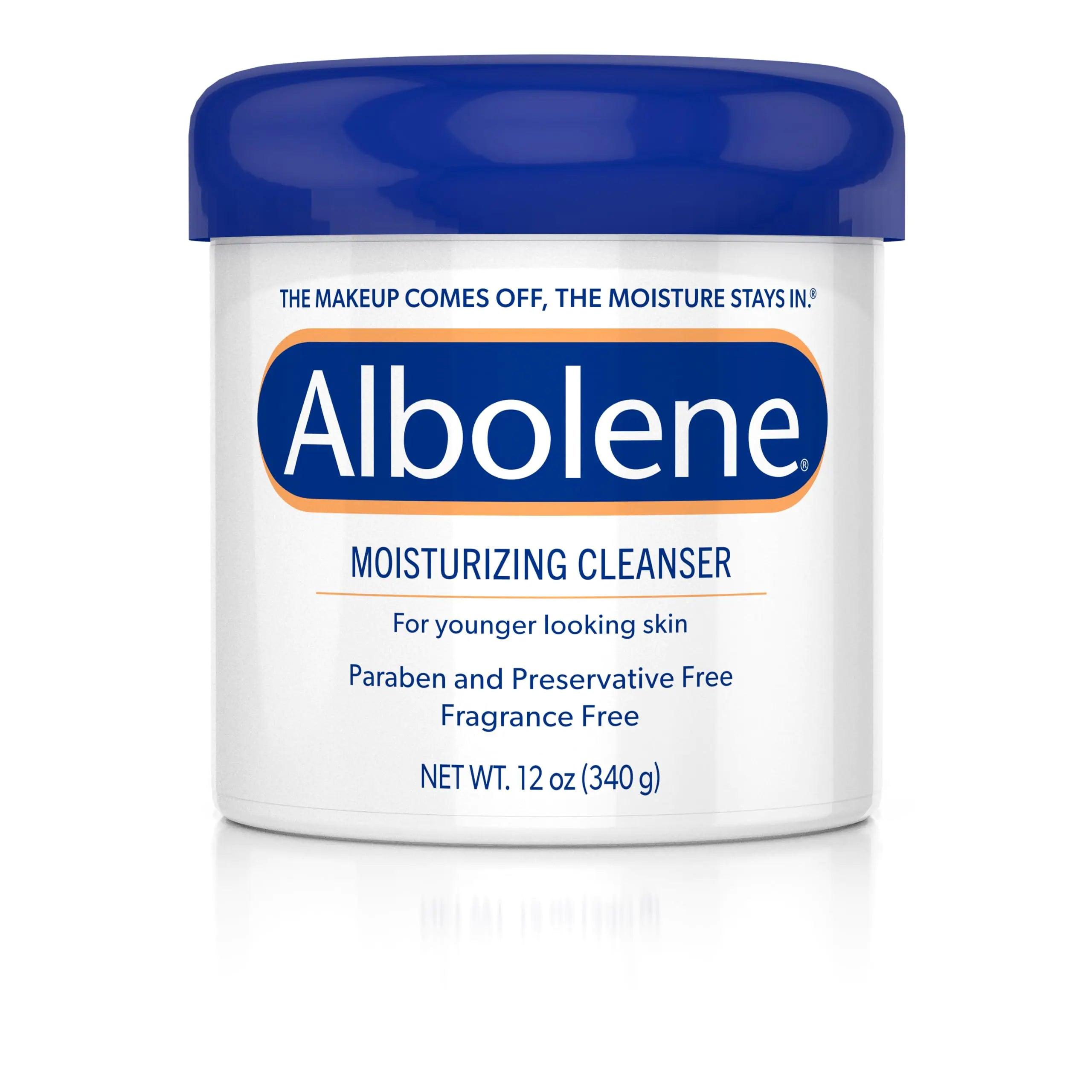 Albolene Face Moisturizer and Makeup Remover, Facial Cleanser and Cleansing Balm, Beta Carotene Fragrance Free Cream, 12 oz - Evallys.com # #