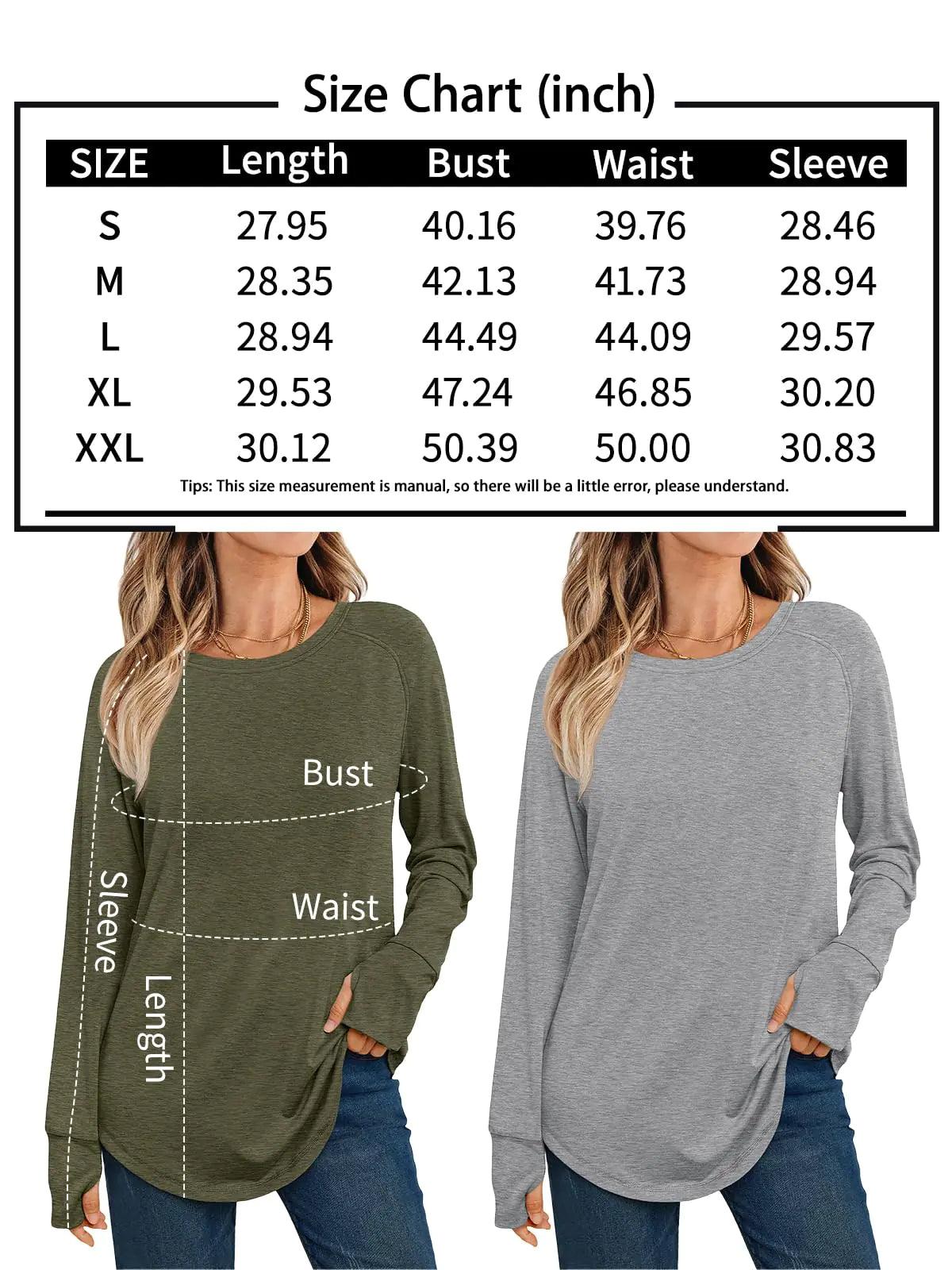 AUTOMET Womens Long Sleeve Shirts Crew Neck Casual Tshirts Fall Fashion Tops Loose Fit Lightweight Y2k Outfits Clothes Purple Small - Evallys.com # #