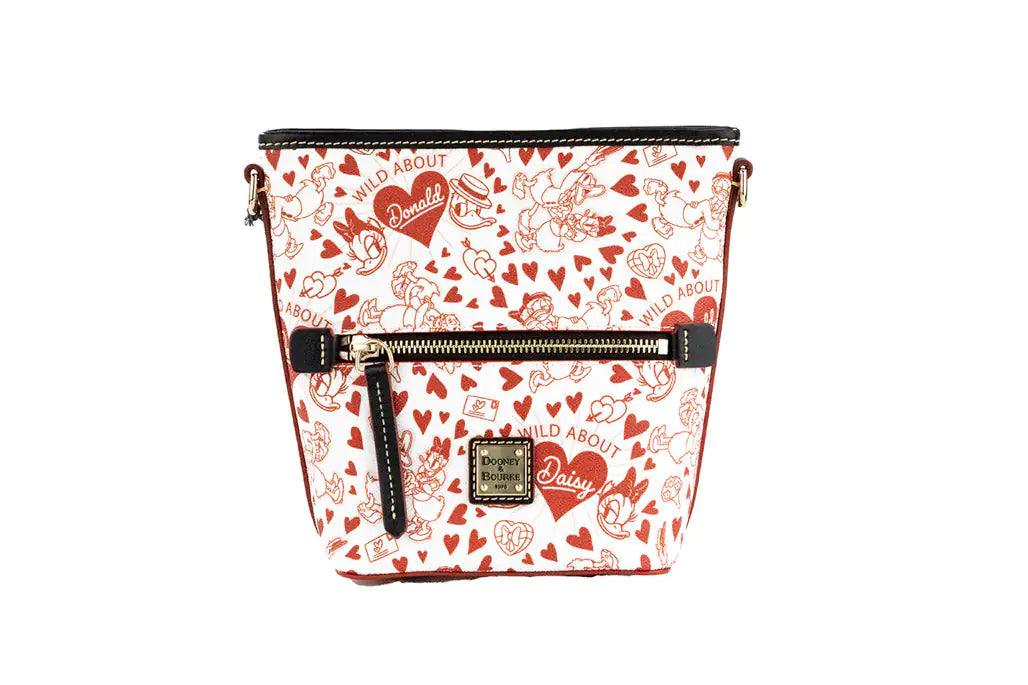 Dooney & Bourke Donald Daisy Heart Print Zip Sac Crossbody - Evallys.com # #