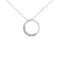 14K Gold 1/4 Cttw Round-Cut Graduating Diamond Open Circle Hoop 18" Pendant Necklace (J-K Color, I1-I2 Clarity) - Evallys.com # #